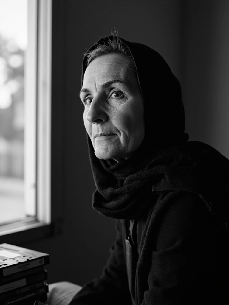Portrait of Layla H., oral historian and teacher from Aleppo.